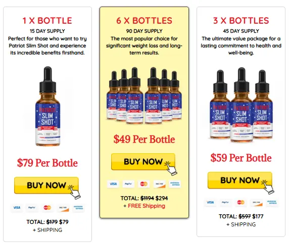 Patriot Slim Shot Price